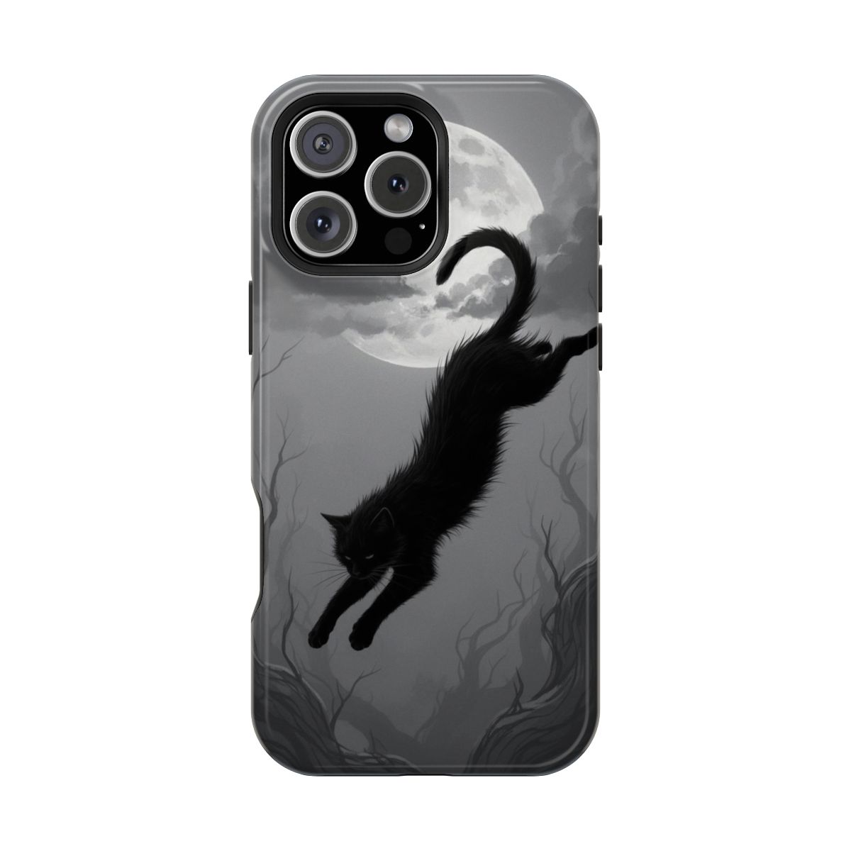 Monochromatic Gothic Omen Ebony Feline