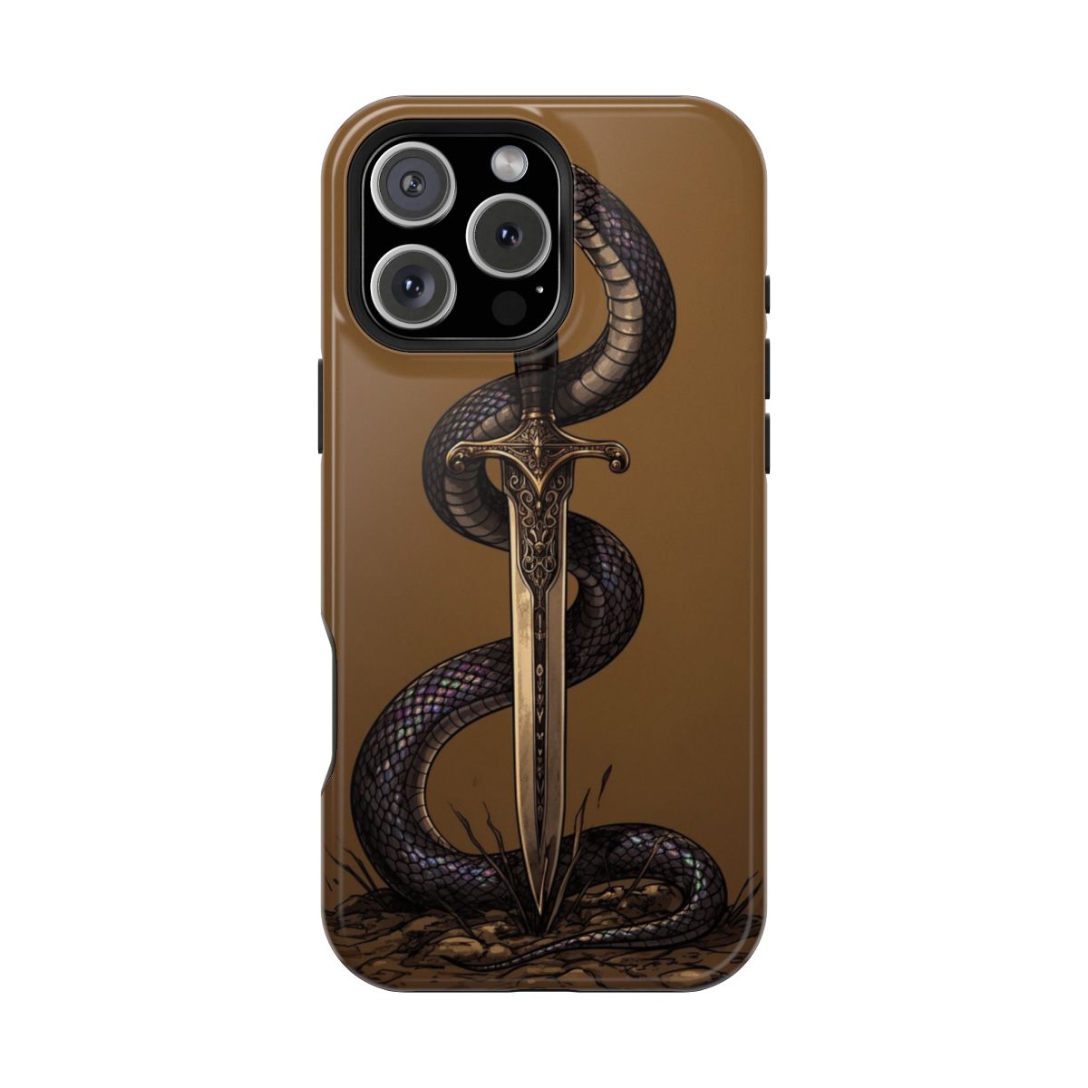 Detailed Illustration Serpentine Deadly Embrace