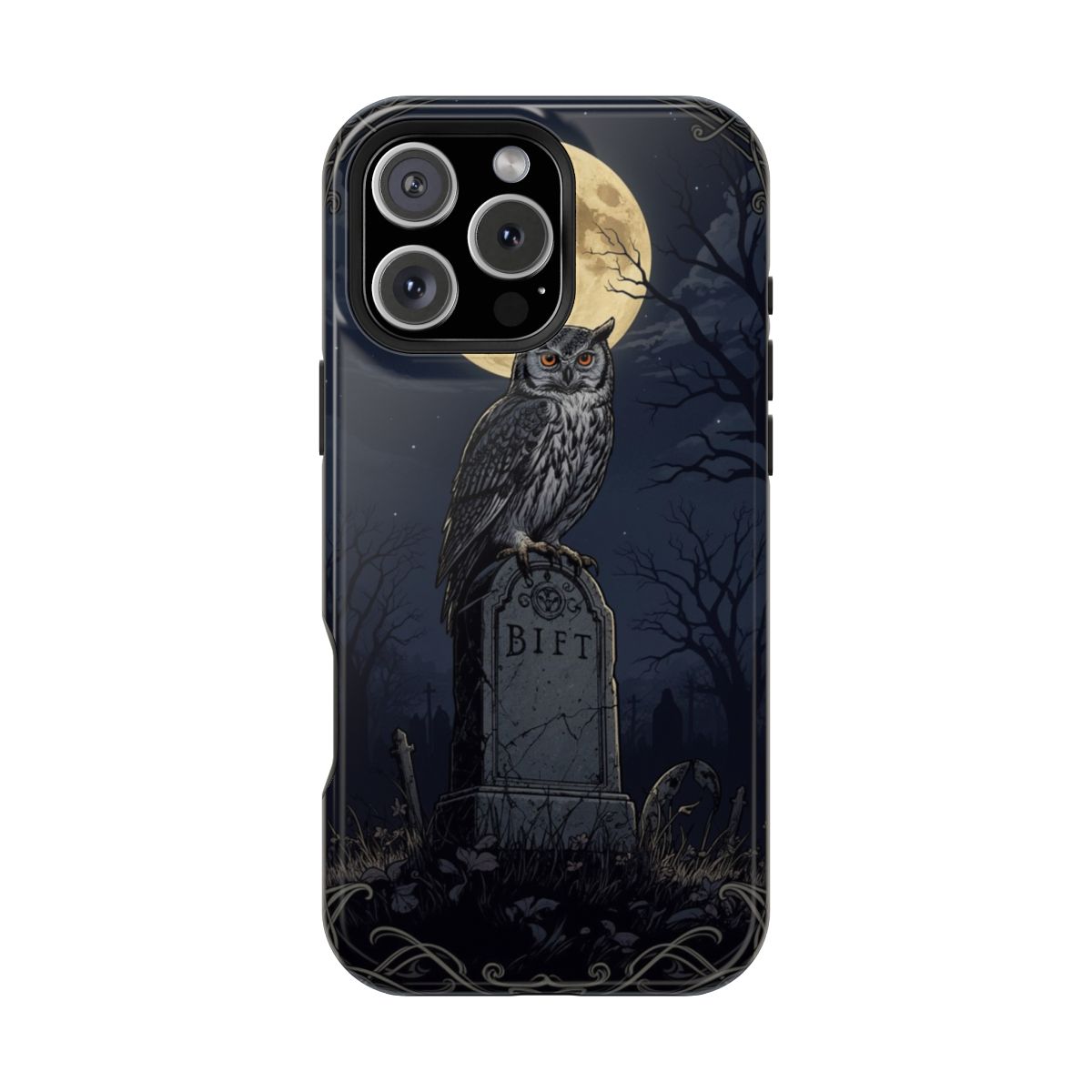 Artsy Illustrative Midnight Watch Stone Vigil